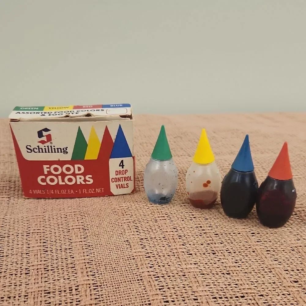 Vintage Schilling Food Colors Set